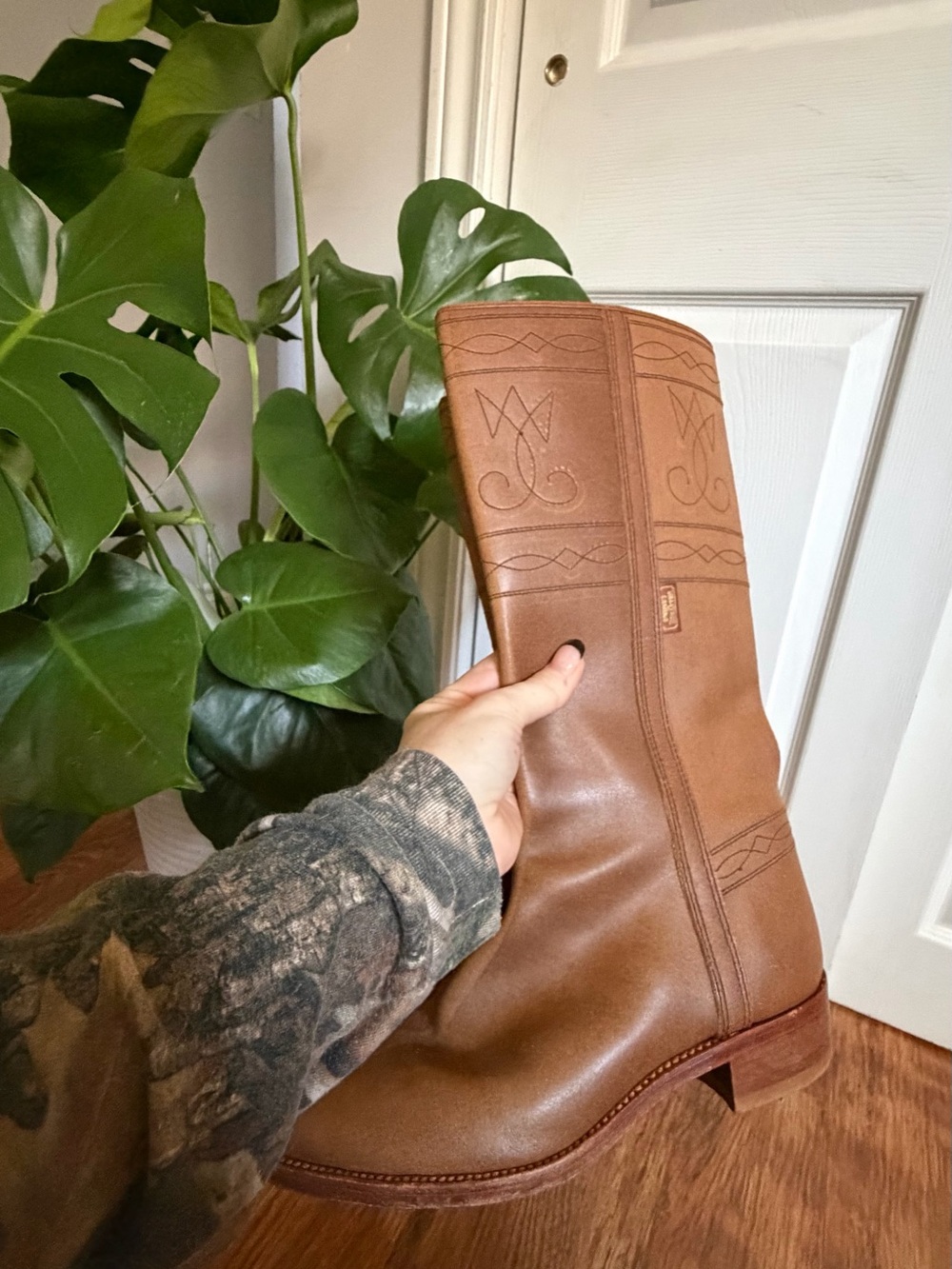 Vintage Leather Campus Style boots - Picture 2 of 4